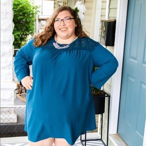Teal 4X Ava & Viv Dress